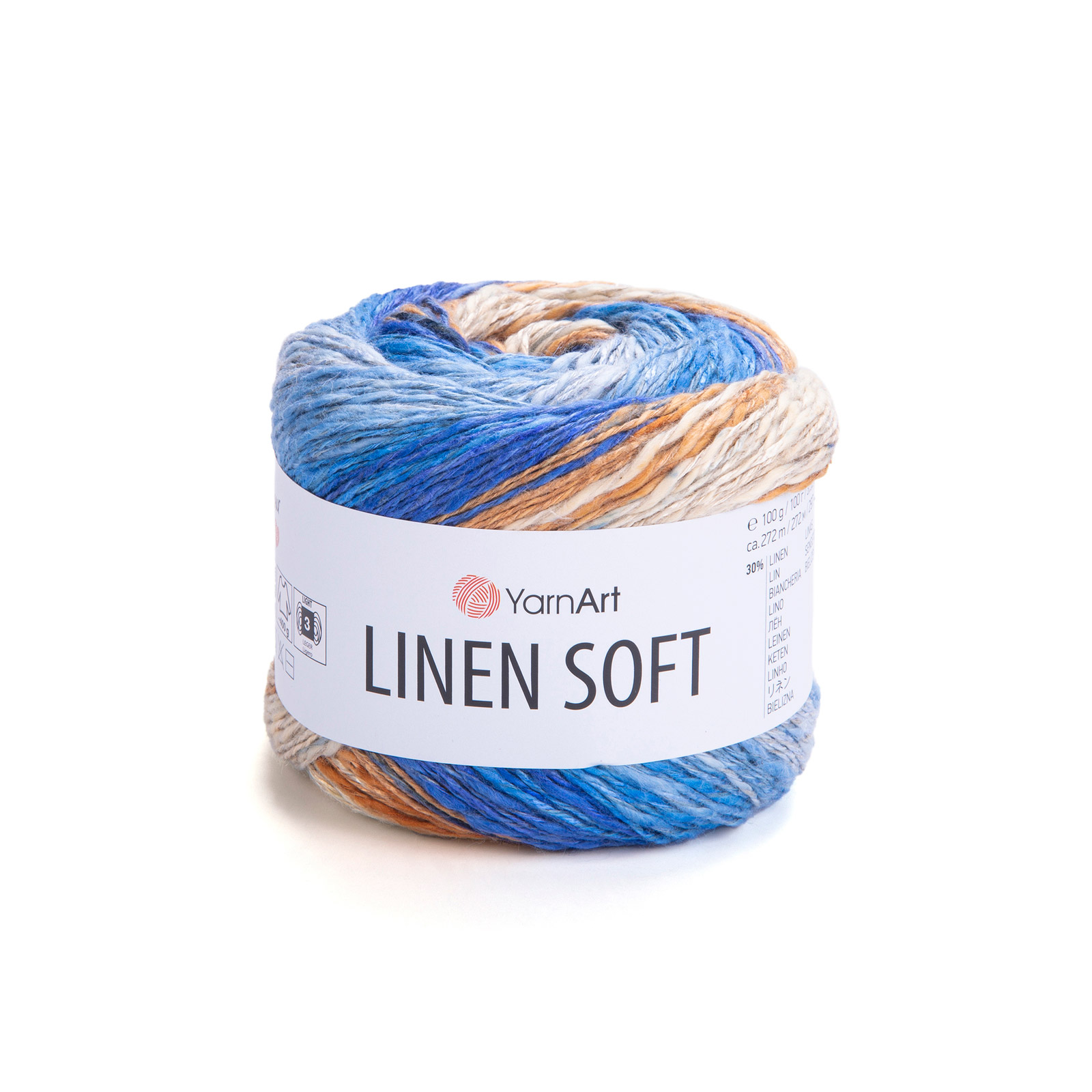 yarnart linen soft - mare (7411) - 100gr (272mt) | 1pc