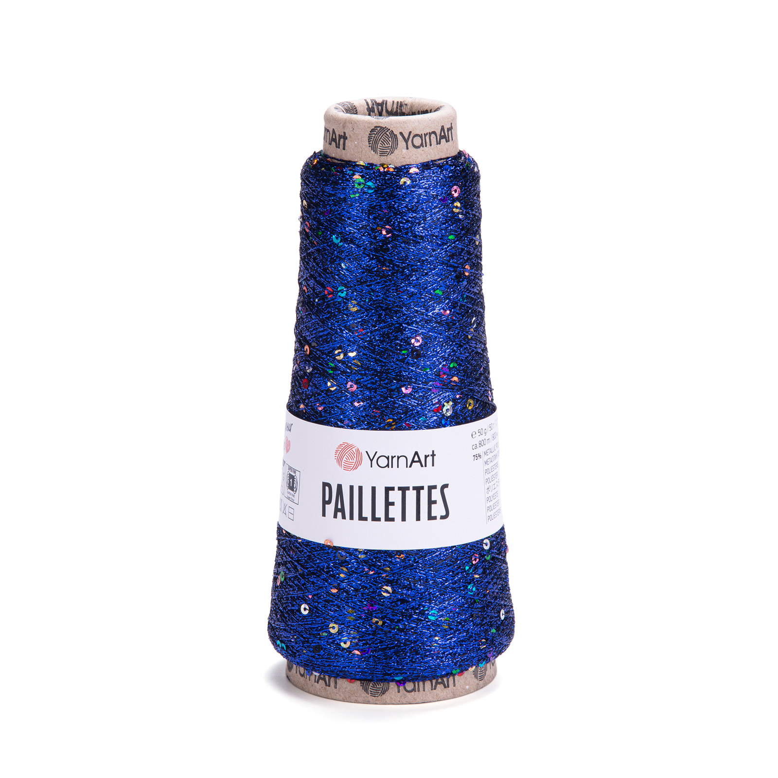 yarnart paillettes - blue (8008) - 50gr (800mt) | 1pc