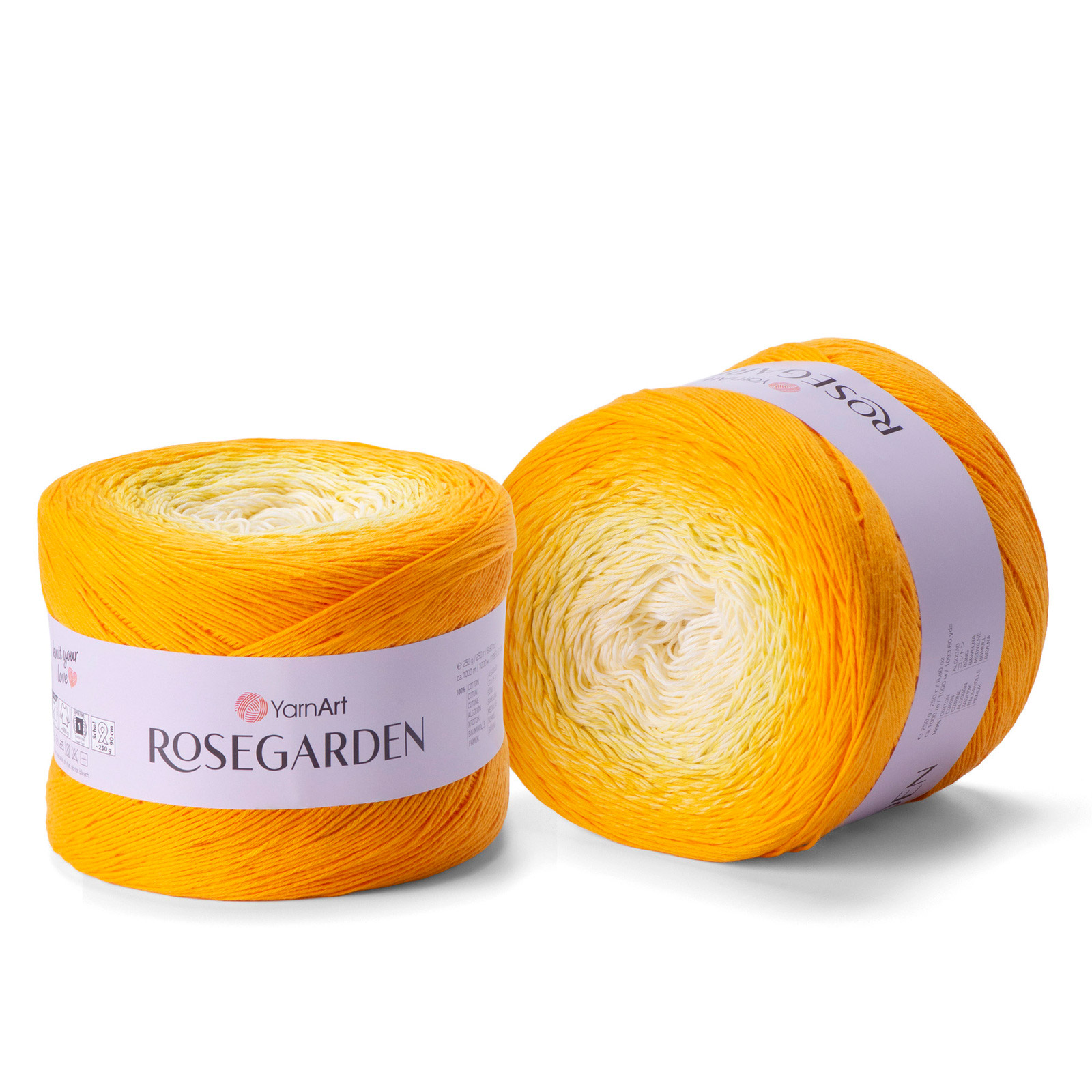 yarnart rosegarden - yellow (309) - 250gr (1000mt) | 1pc