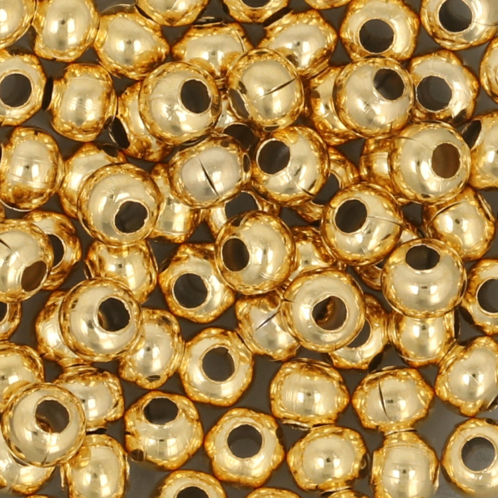 metal seed beads 8/0 24 karat | 5gr