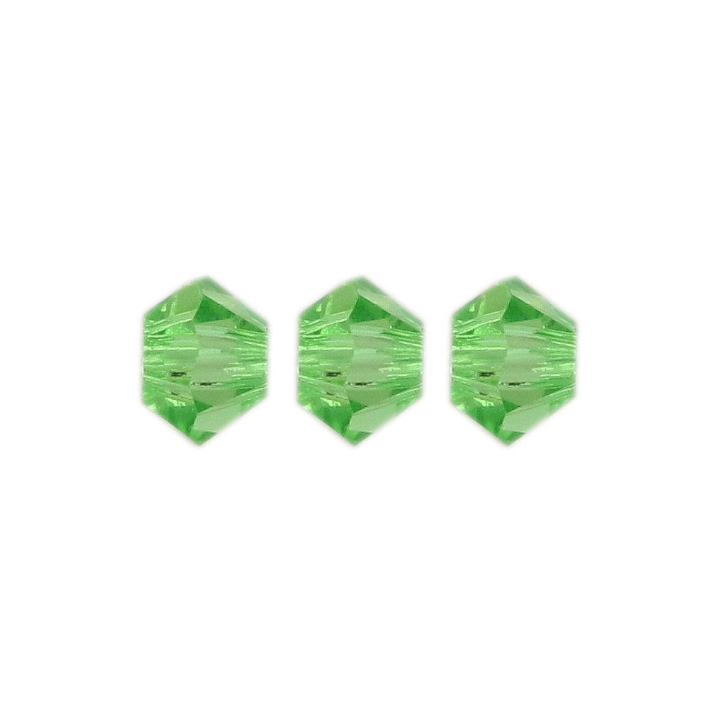 doppelkegel preciosa peridot glitter 3mm | 40st