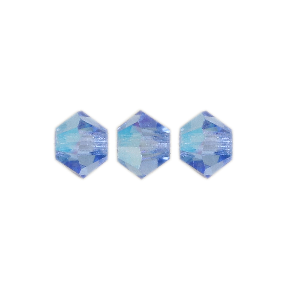 bicone preciosa sapphire glitter 3mm | 40pc