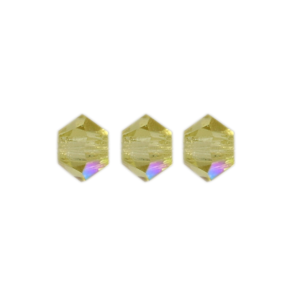 bicone preciosa acid yellow ab 3mm | 40pc