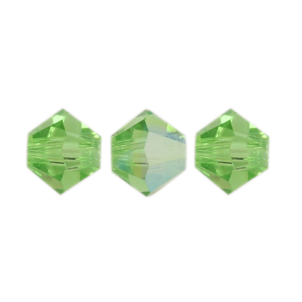 doppelkegel preciosa peridot glitter 4mm | 40st