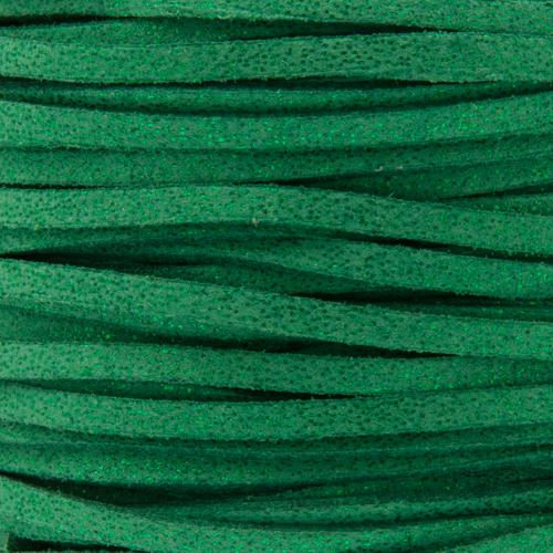 verde glitter micro fiber suede 3x1,5mm | 2mt
