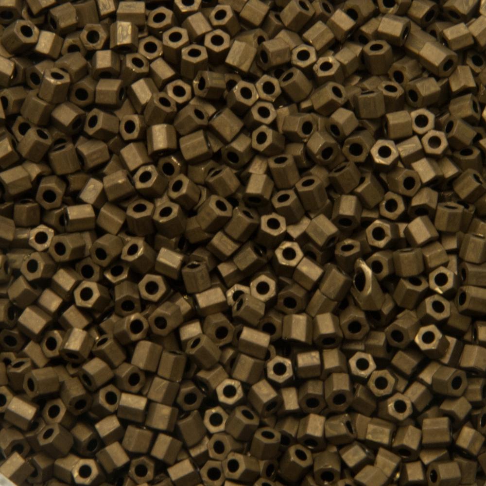 hexagon toho seed beads 11/0 - matte color dark copper(702) | 10gr