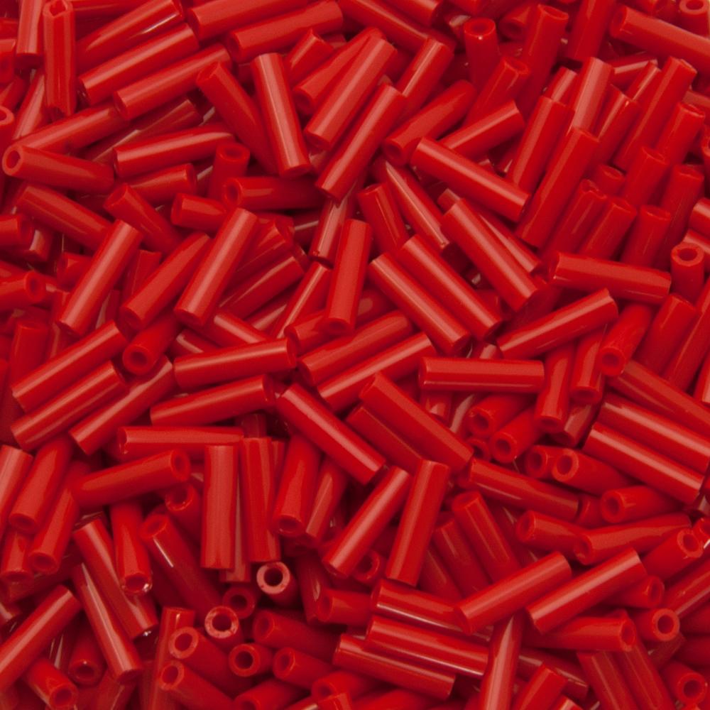 bugle miyuki 6mm opaque red (408) | 10gr