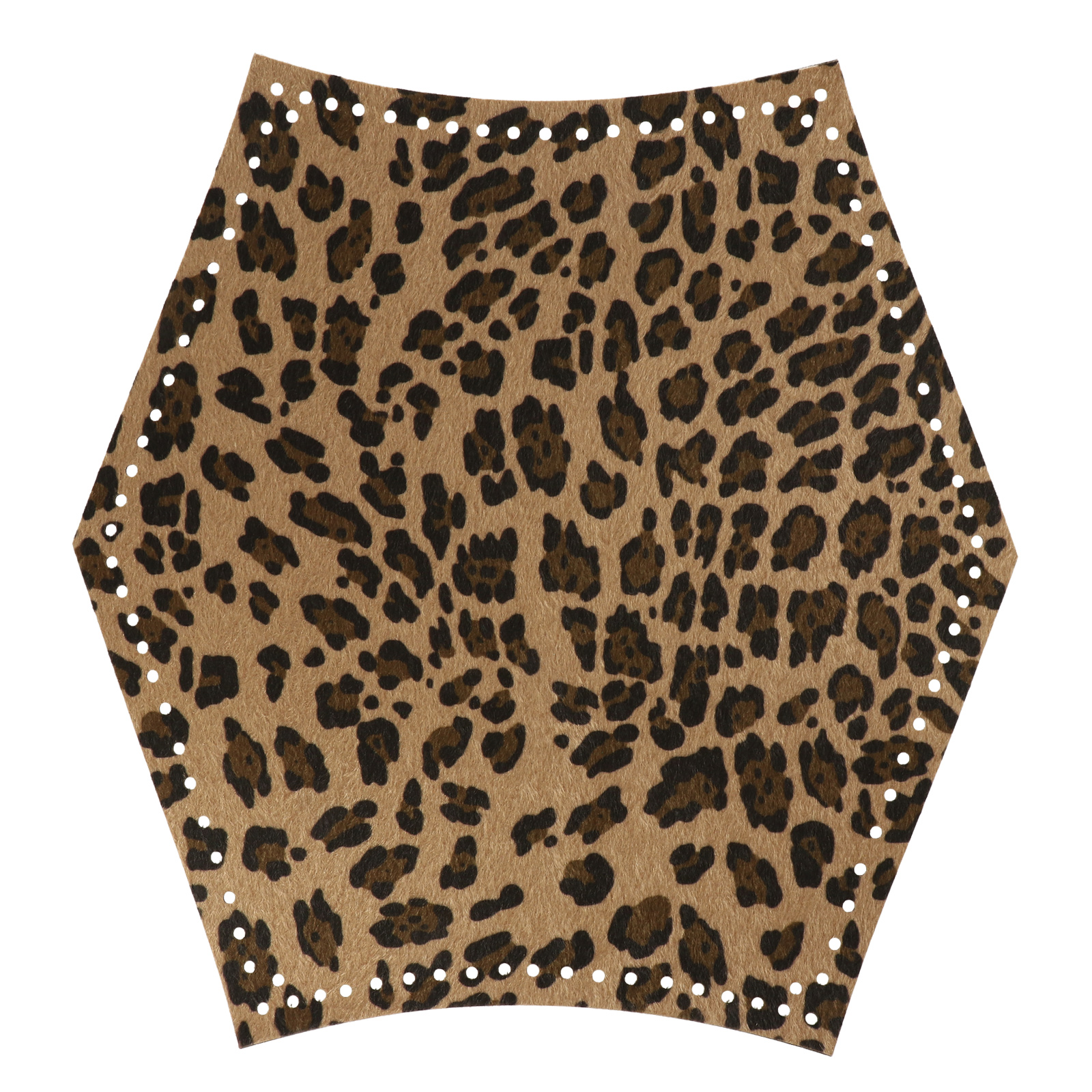 hobo bag set - pu leather leopard - 38x36cm | 1pc