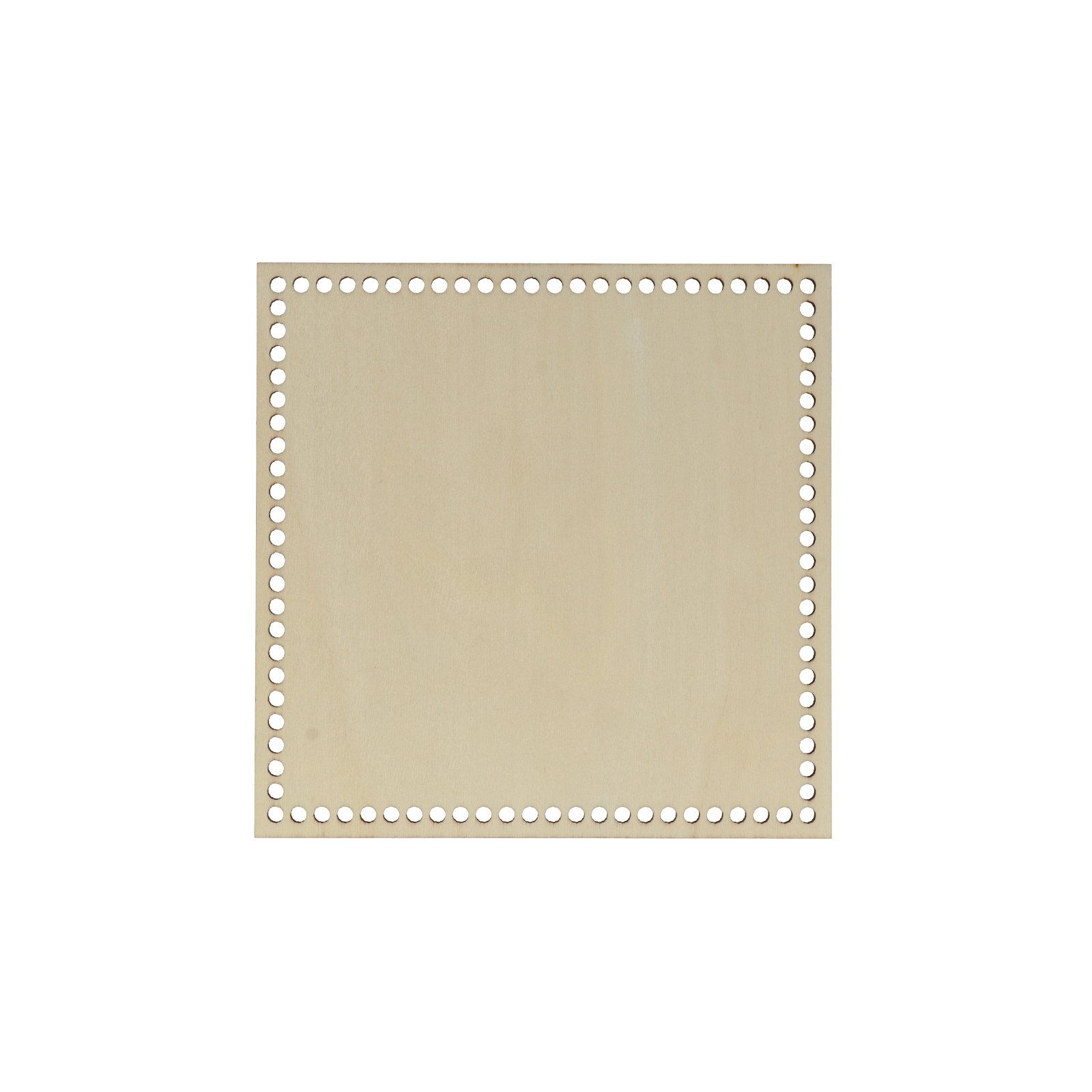 wood bottom bag square 15cm - hole 4mm | 1pc
