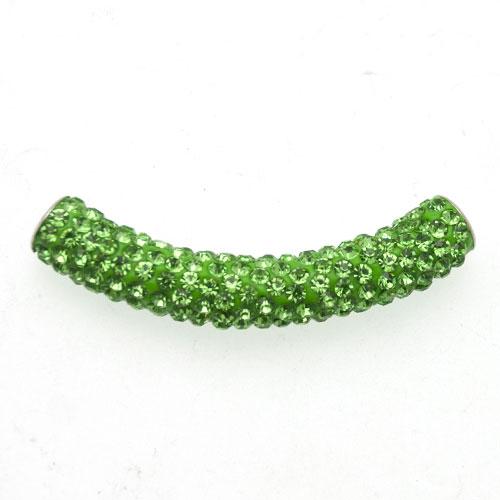 pavé rohre perlen peridot 55x9mm | 1st