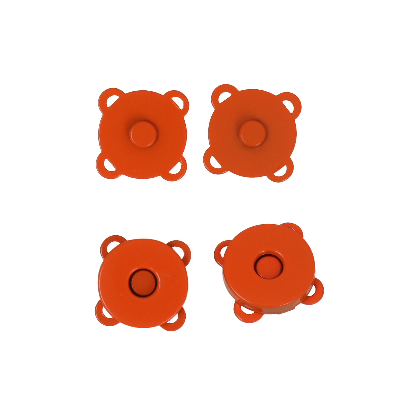 bag clasp orange magnetic 18mm | 2pc