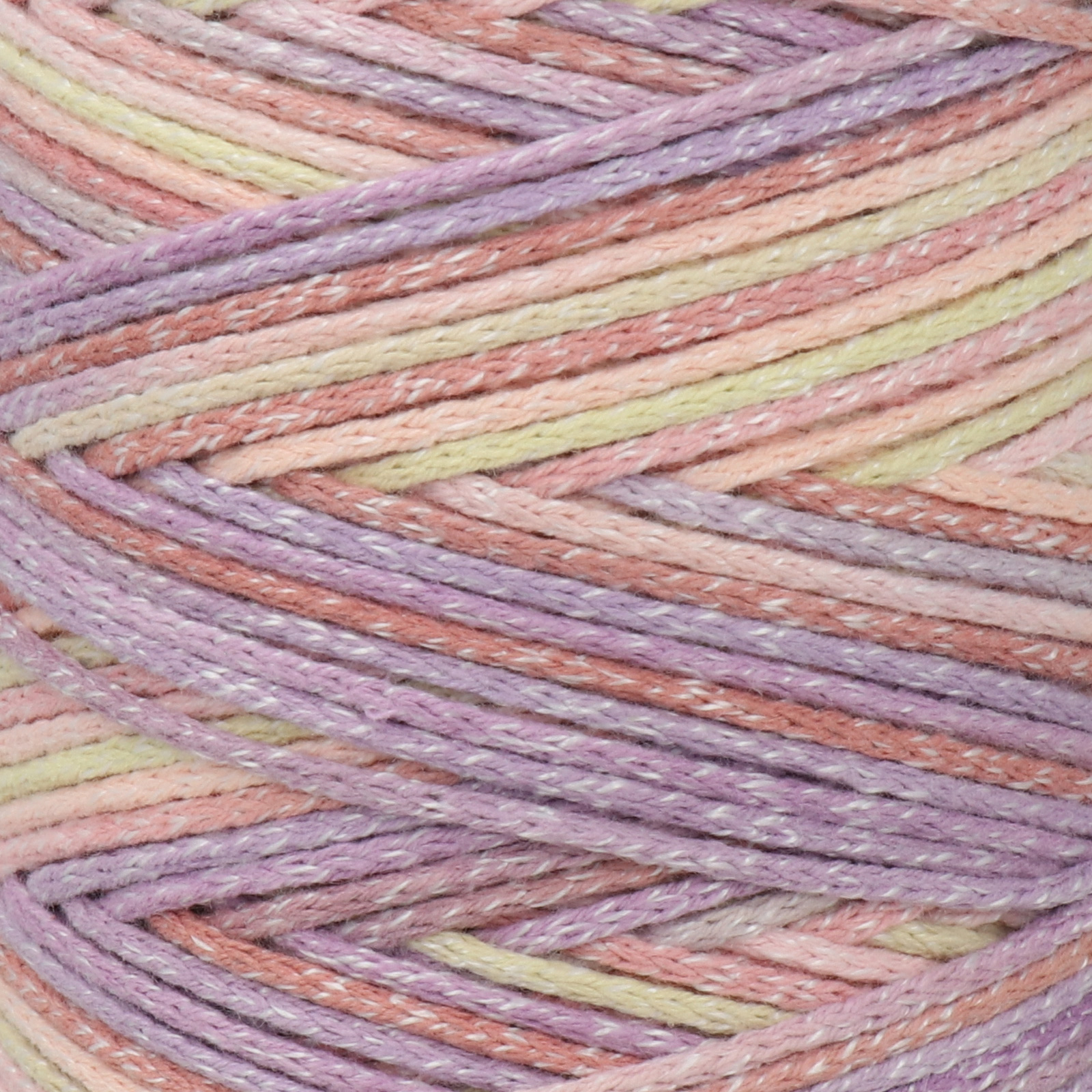 eco vita 4 dmc multicolor lavender (102) recycled cotton cord - 250gr (200mt) | 1pc
