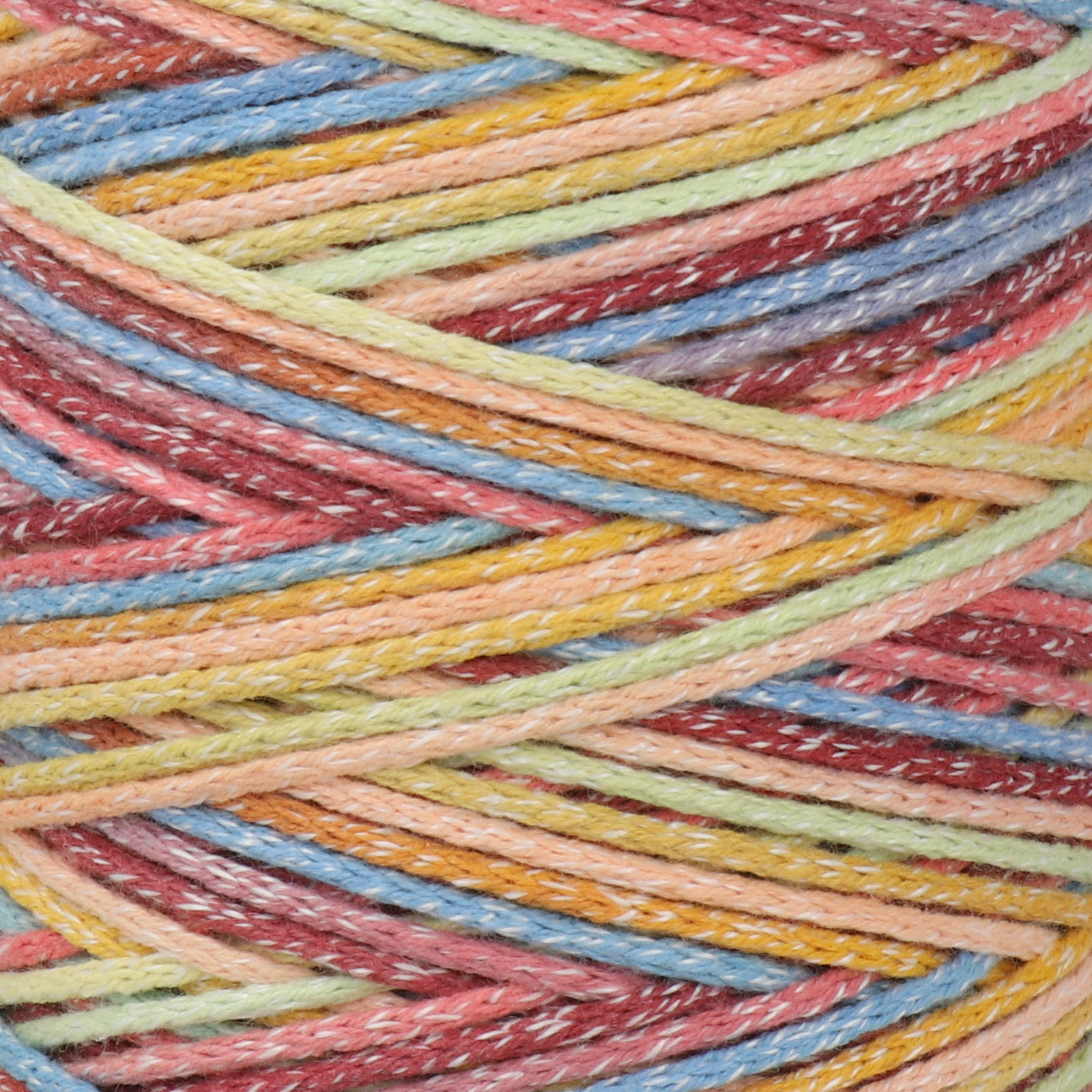 eco vita 4 dmc multicolor happyness (106) recycled cotton cord - 250gr (200mt) | 1pc