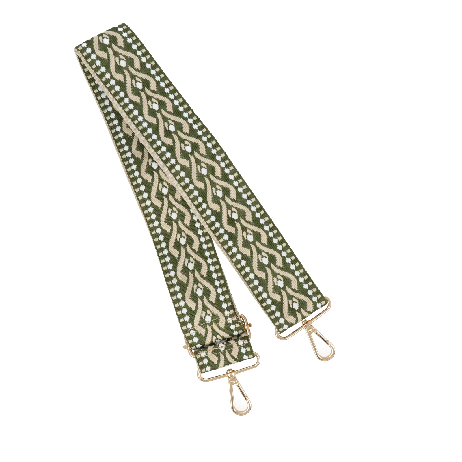 schultergurt für tasche anthemion green mit gold karabinerhaken 5cm - 140cm verstellbarem | 1st