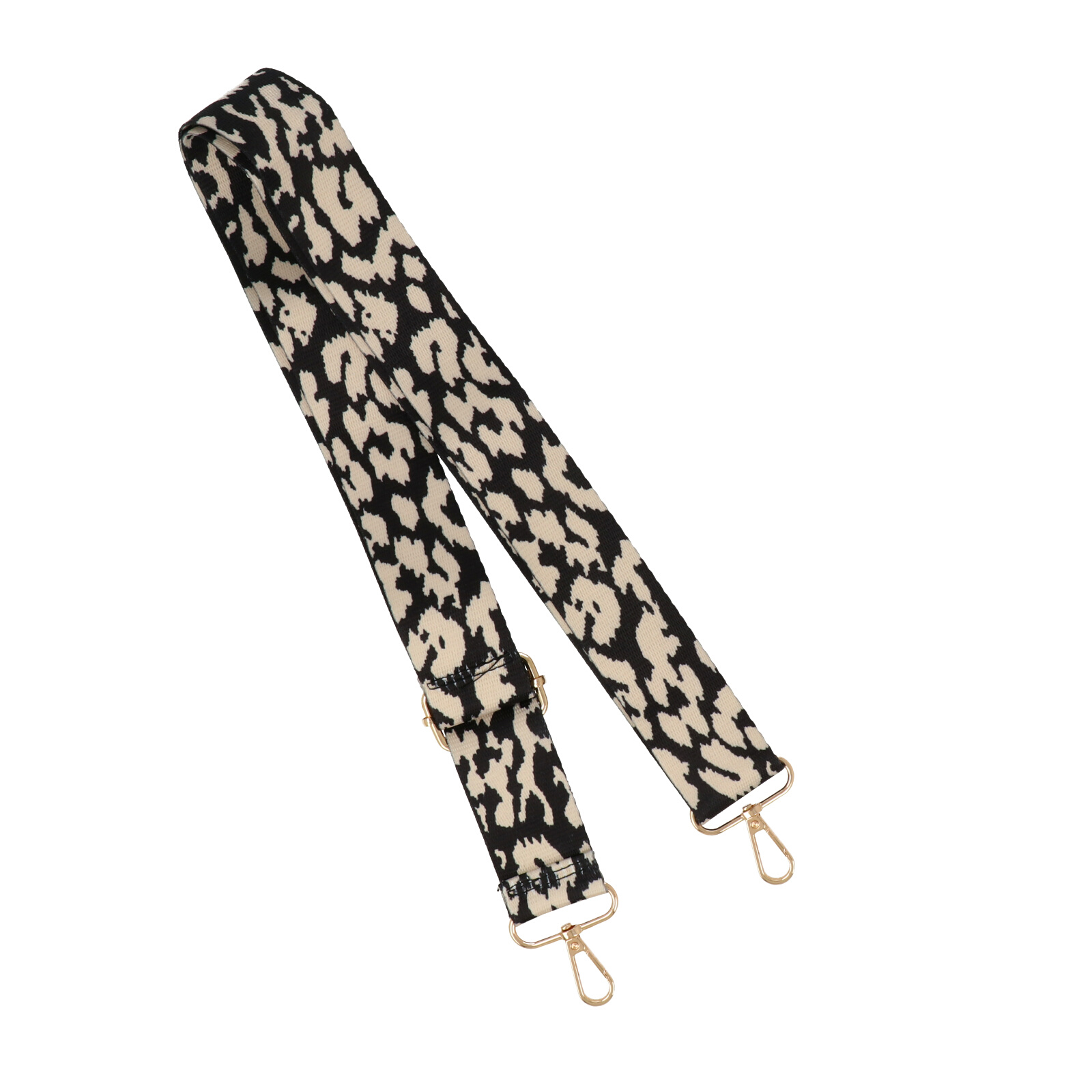 schultergurt für tasche animalier ecrù mit gold karabinerhaken 4cm - 140cm verstellbarem | 1st