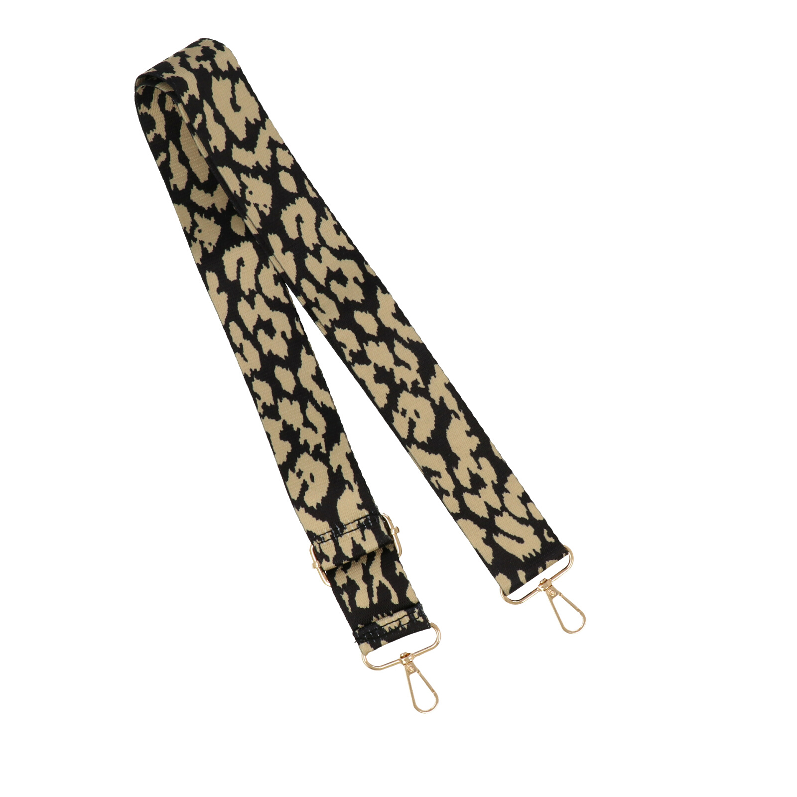 animalier beige shoulder strap with gold snap hook 4cm wide - 140cm adjustable | 1pc