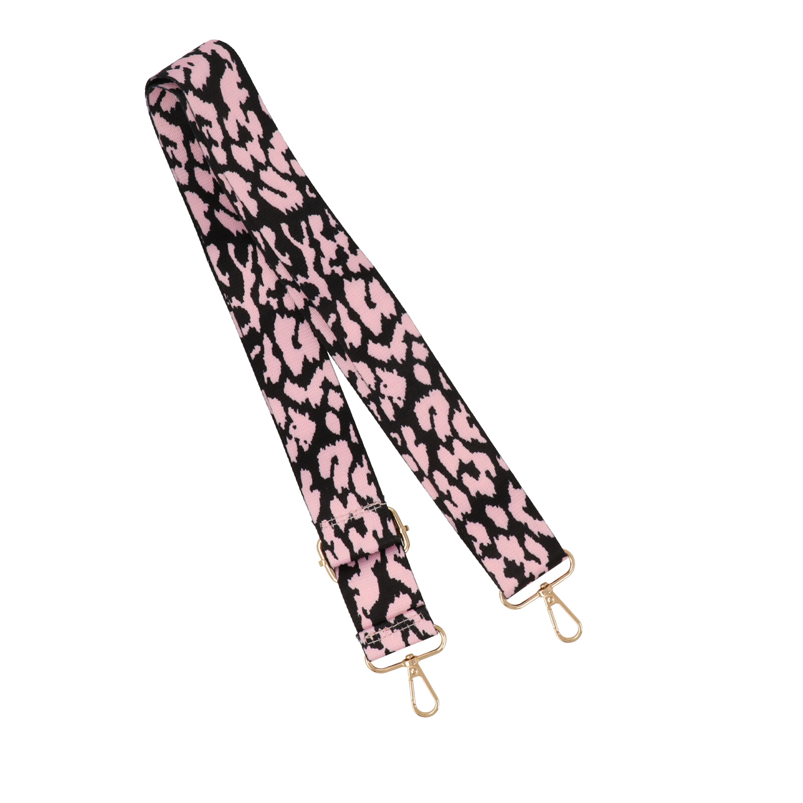 schultergurt für tasche animalier pink mit gold karabinerhaken 4cm - 140cm verstellbarem | 1st