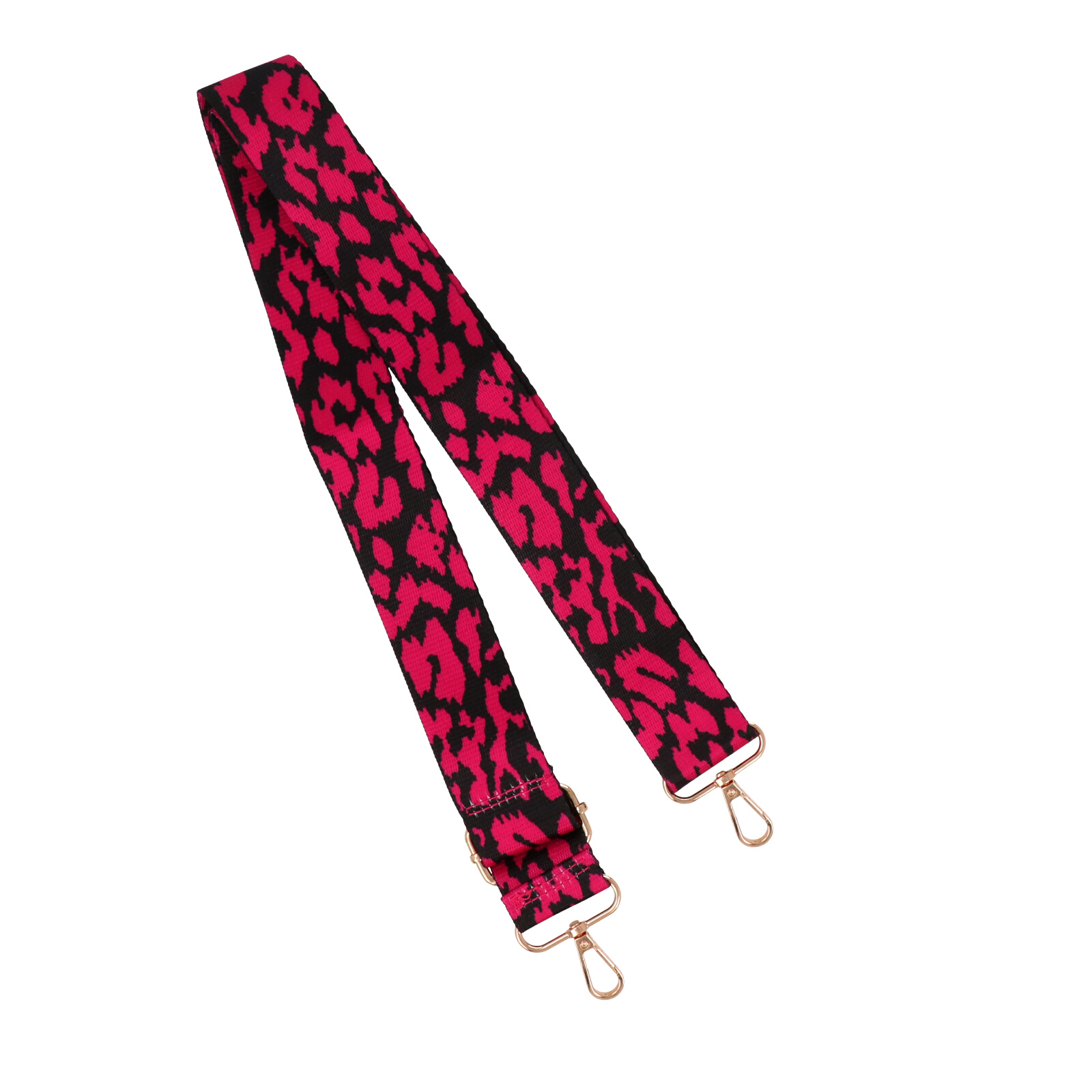 schultergurt für tasche animalier fuchsia mit gold karabinerhaken 4cm - 140cm verstellbarem | 1st