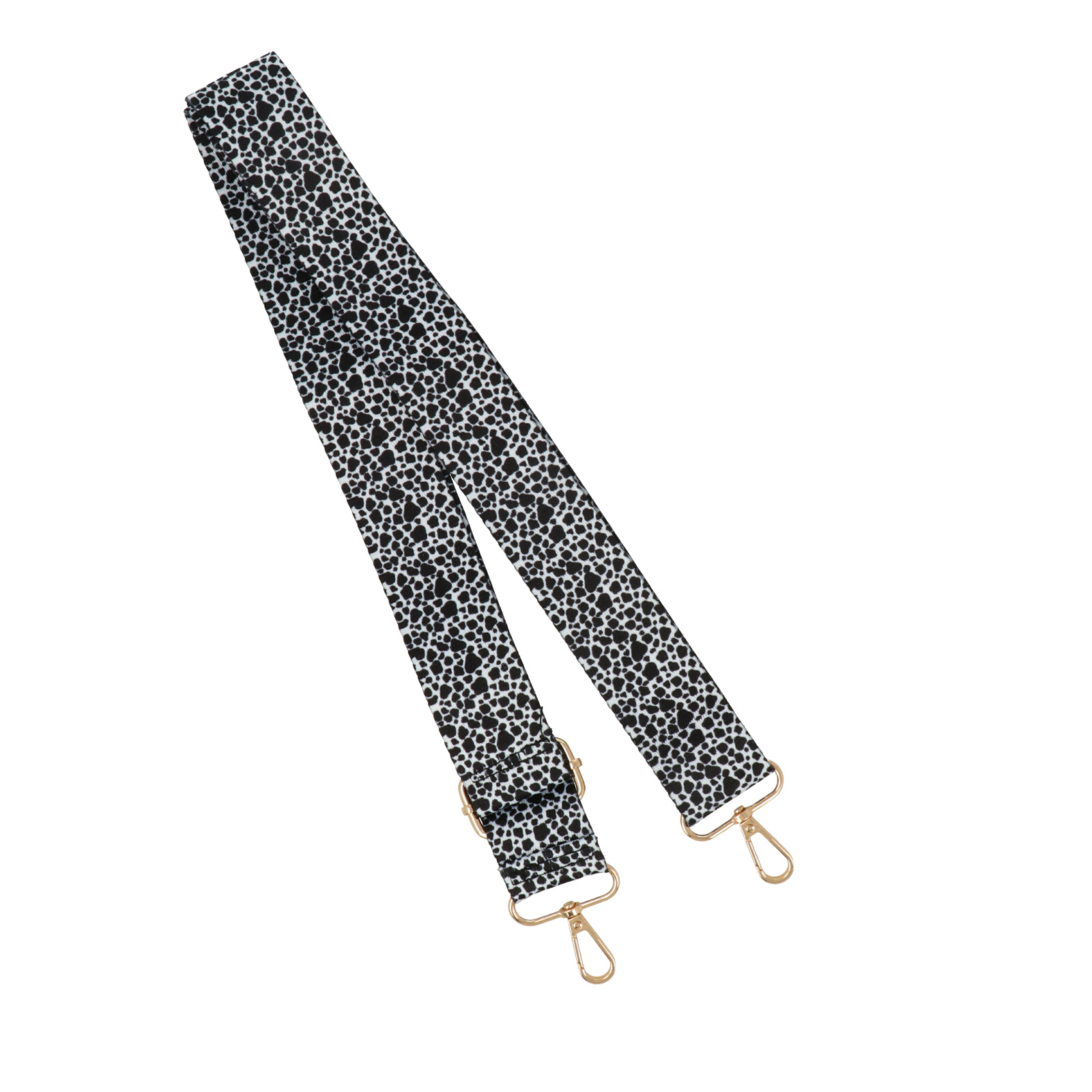 animalier dotted shoulder strap with gold snap hook 4cm wide - 140cm adjustable | 1pc
