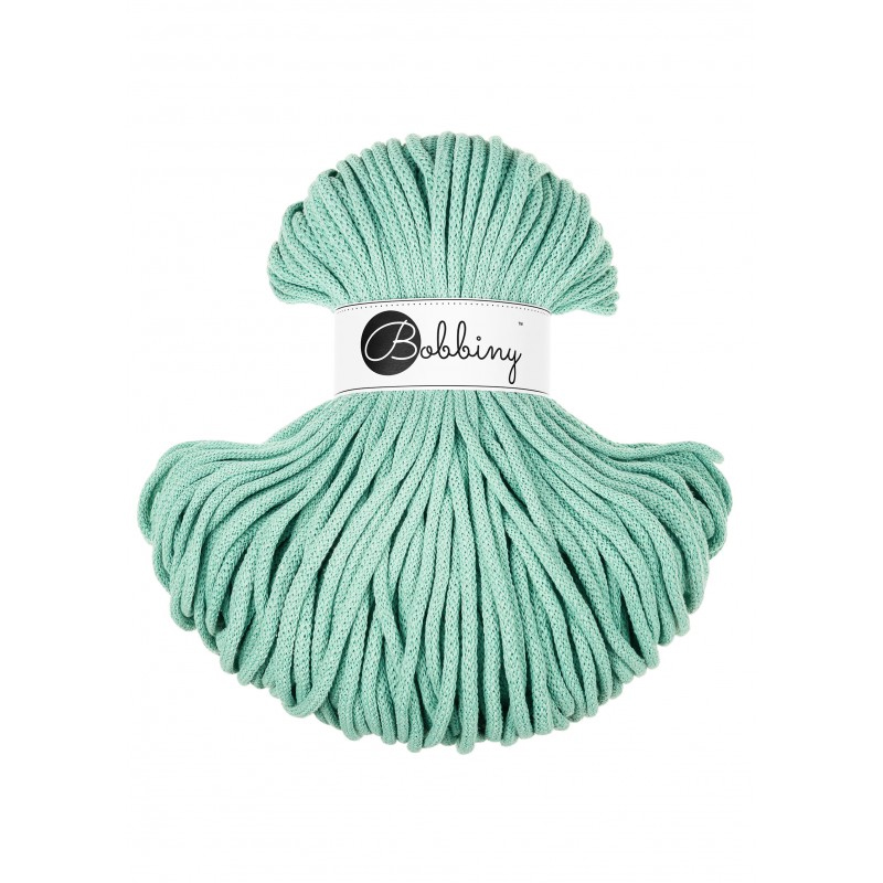 bobbiny premium braided cord - jelly mint 5mm - 100mt | 1st