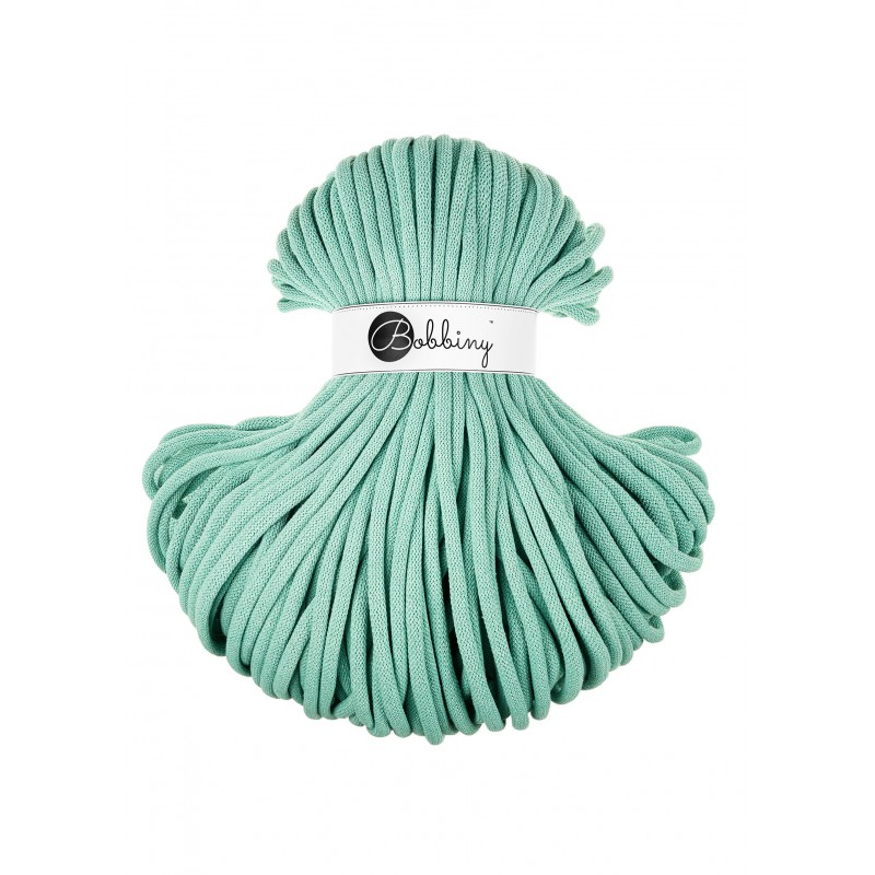 bobbiny jumbo braided cord - jelly mint 9mm - 100mt | 1pc