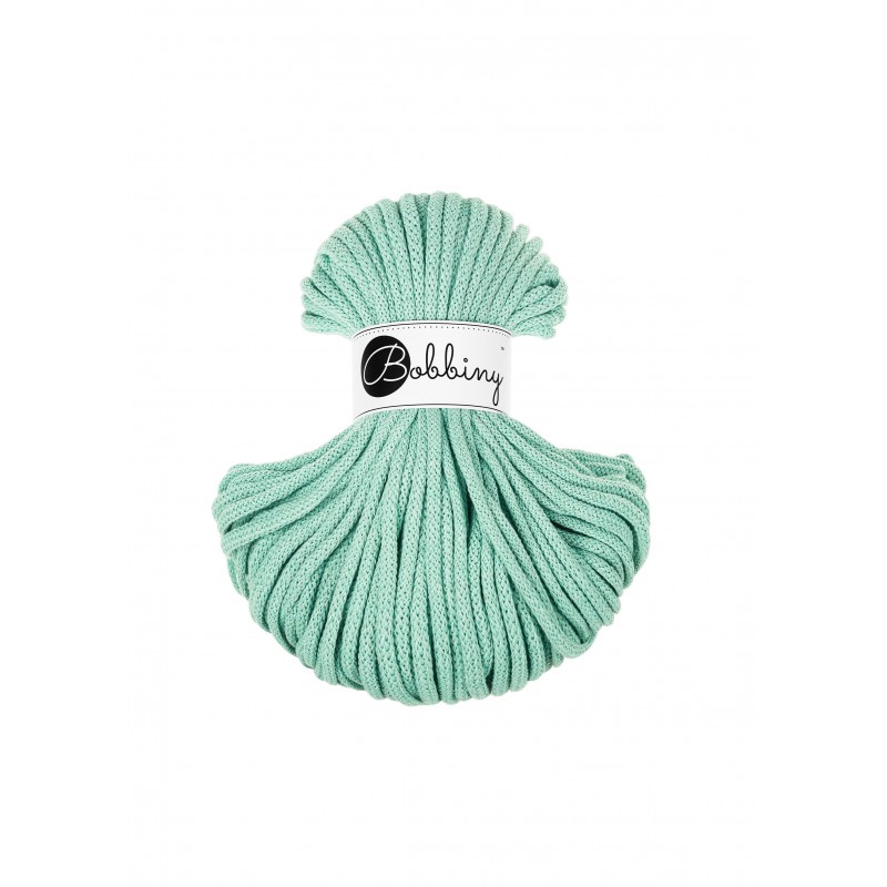 bobbiny premium braided cord - jelly mint 5mm - 50mt | 1st