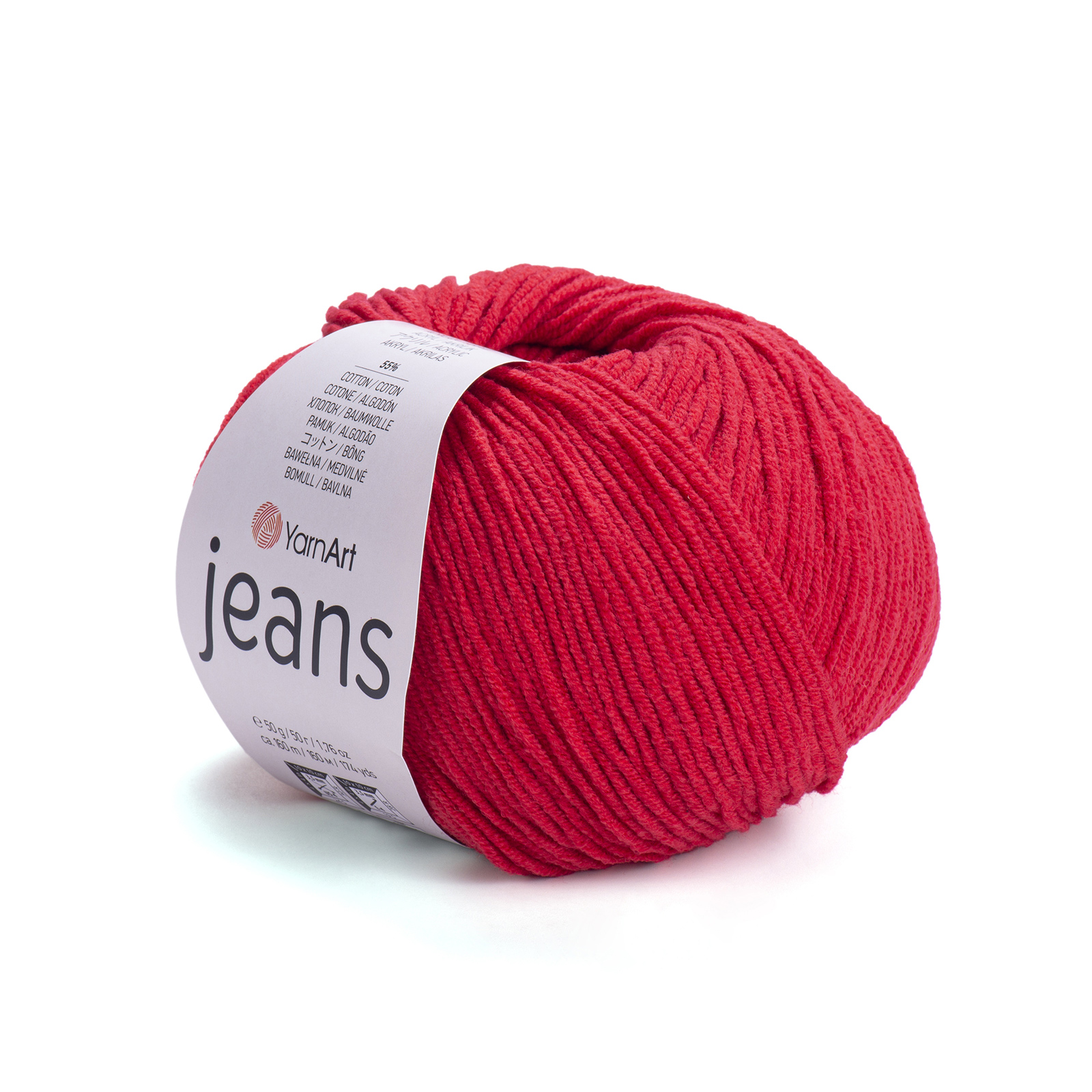 yarnart jeans - red (26) - 50gr (160mt) | 1pc
