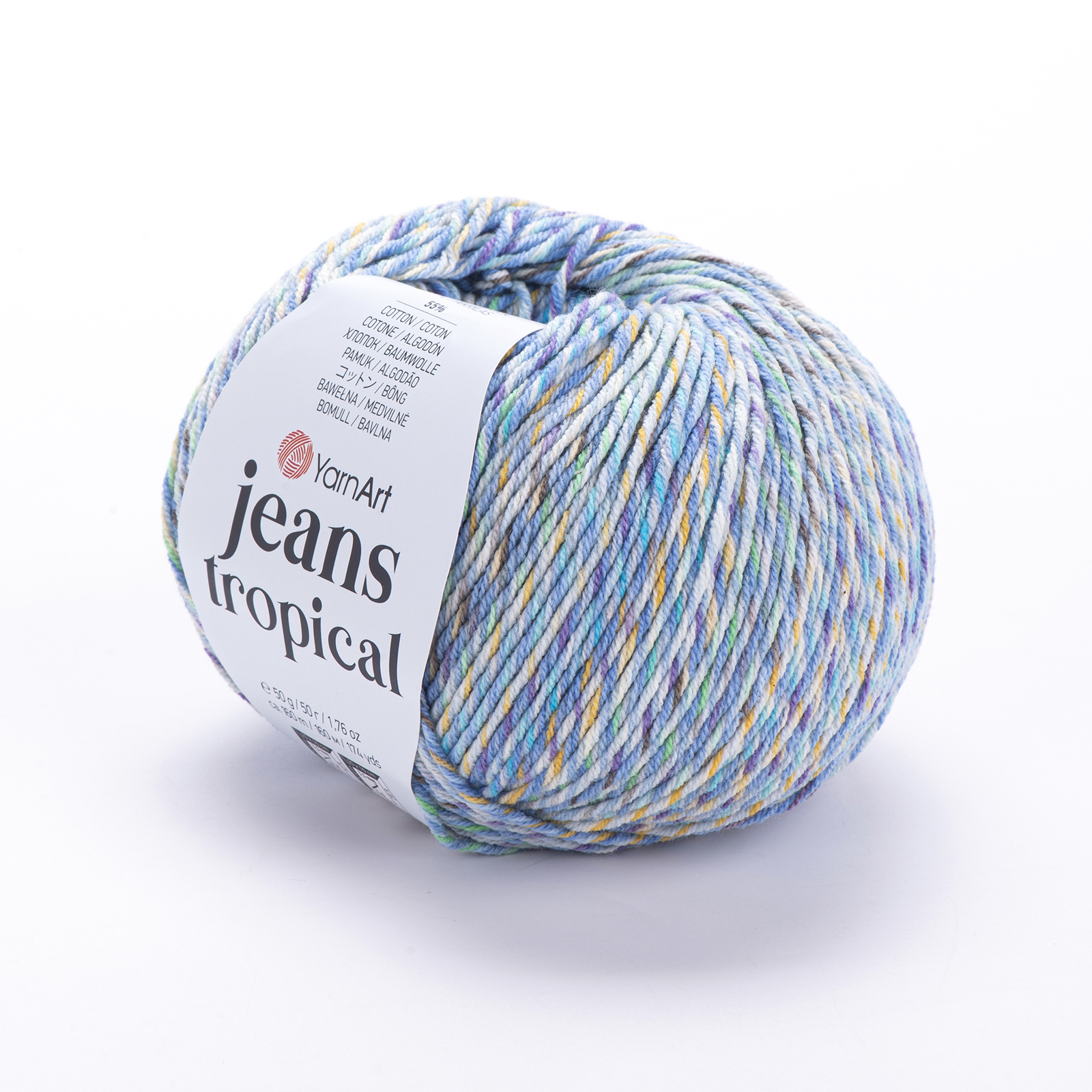 yarnart jeans tropical - sea time (614) - 50gr (160mt) | 1pc