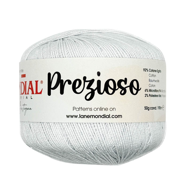 prezioso mondial - white (898) - 50gr (190mt) | 1pc