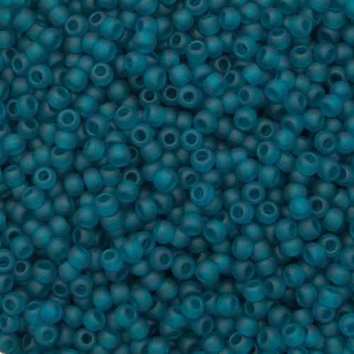 saatperlen toho 11/0 transparent frosted teal (7bdf) | 10gr
