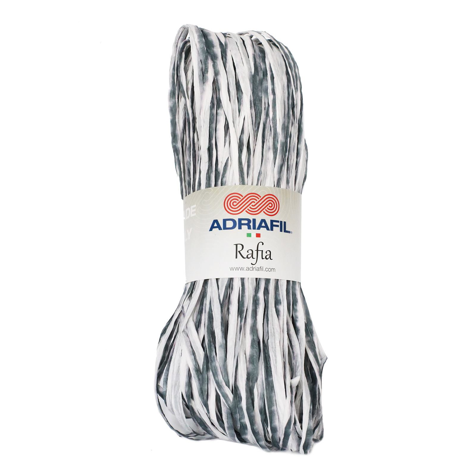 adriafil rafia - black melange (60) - 50gr | 1pc