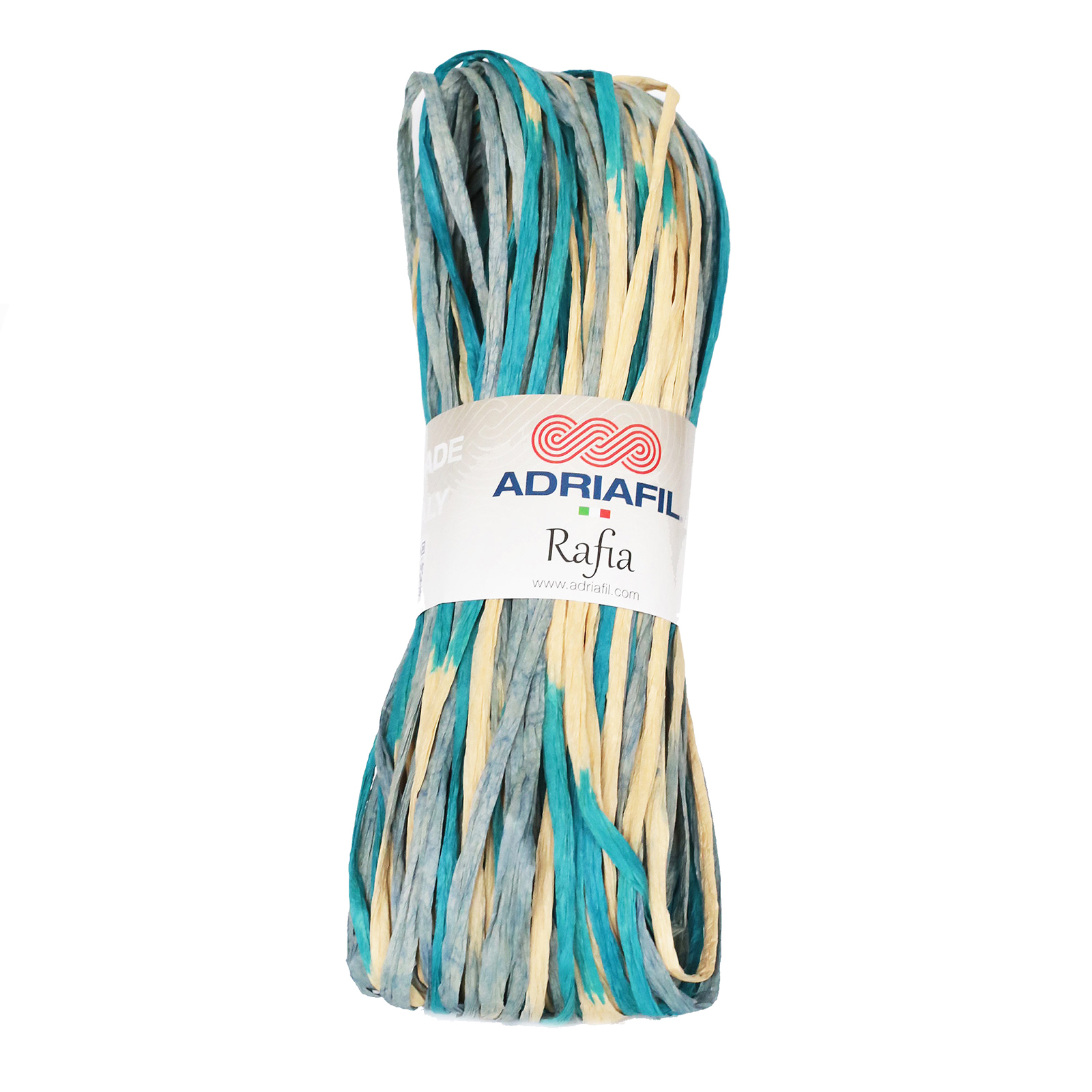 adriafil rafia - bluette melange (91) - 50gr | 1pc