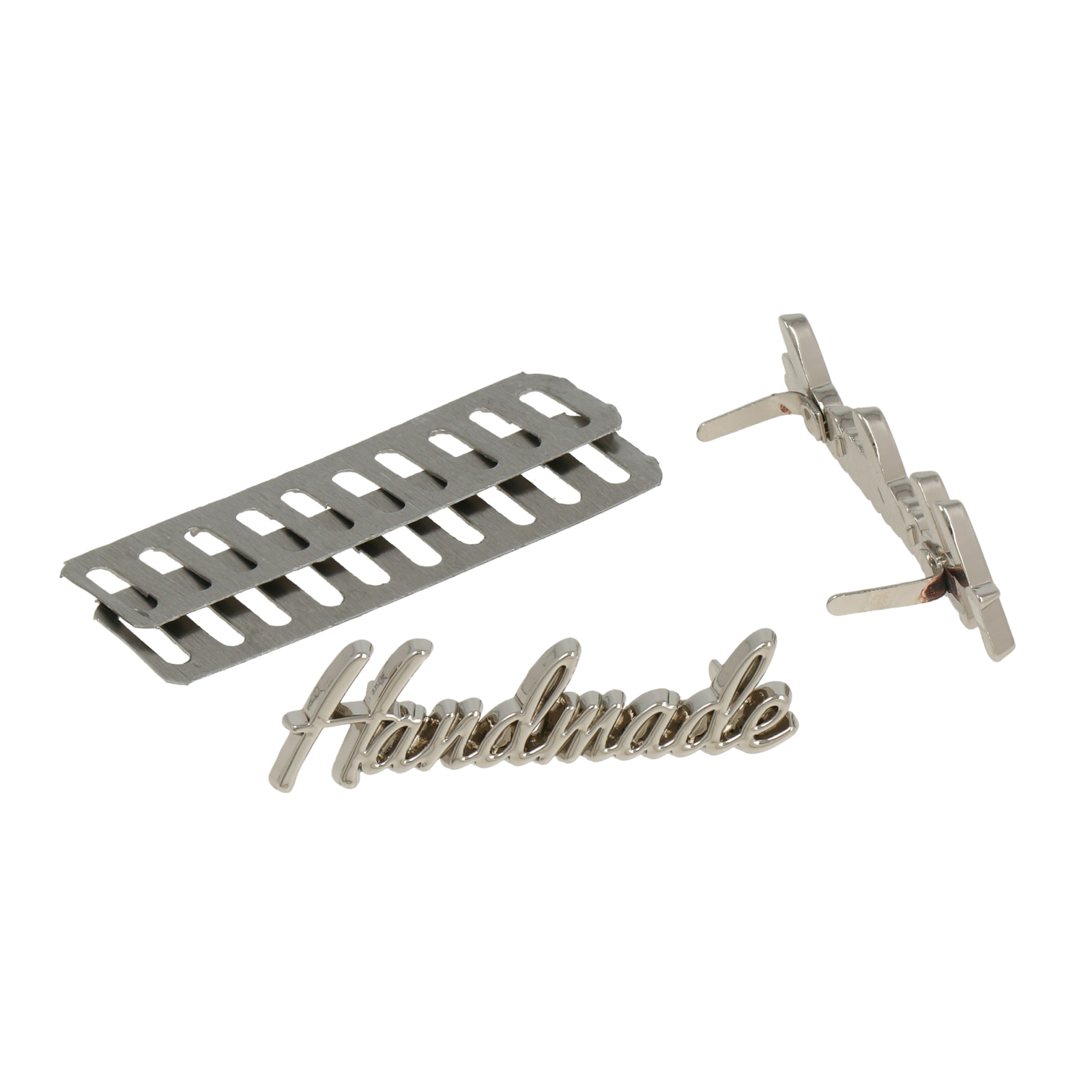 handmade silver tags 38x10mm | 2pc