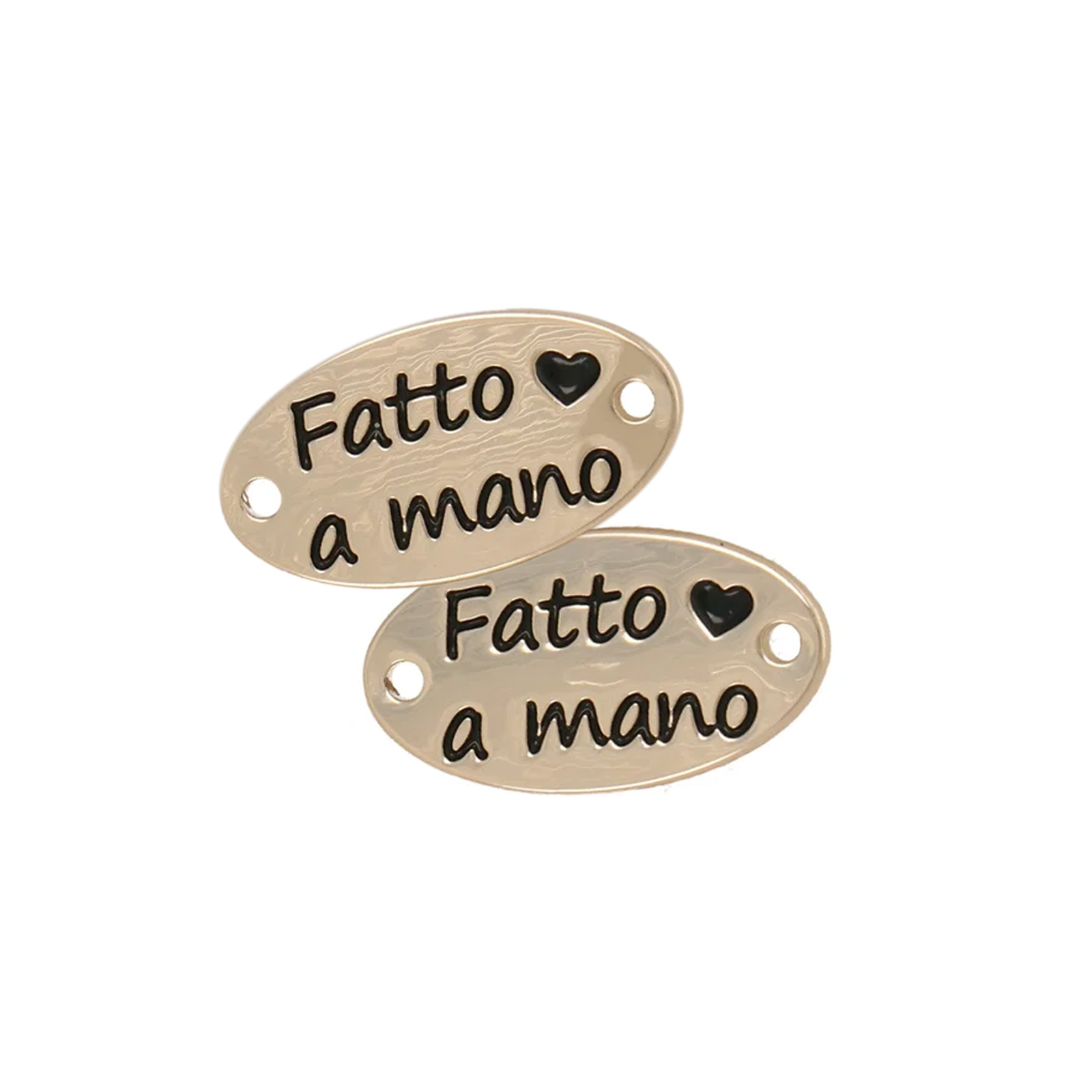 fatto a mano gold tags 25x13mm | 2pc