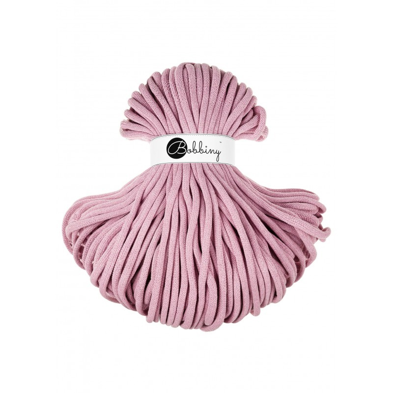 bobbiny jumbo braided cord - dusty rose 9mm - 100mt | 1pc