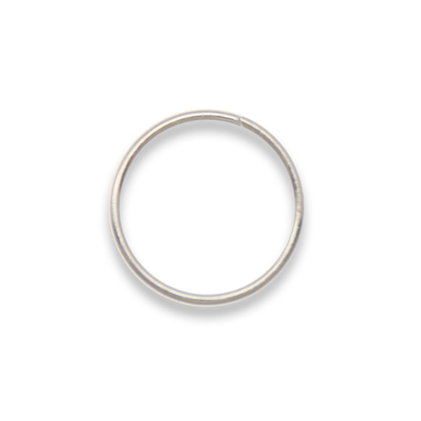 rhodium silver plated split ring 10mm | 96pc