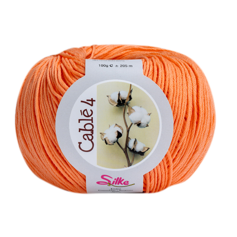 silke cablé 4 - aprikose (56) - 100gr (205mt) | 1st