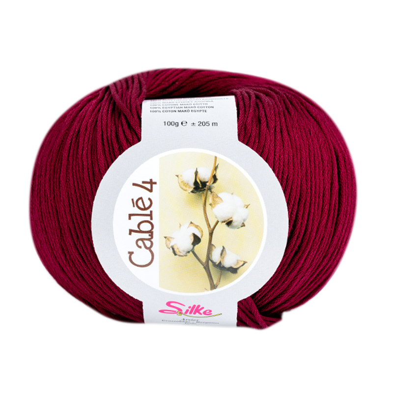 silke cablé 4 - bordeaux (950) - 100gr (205mt) | 1pc