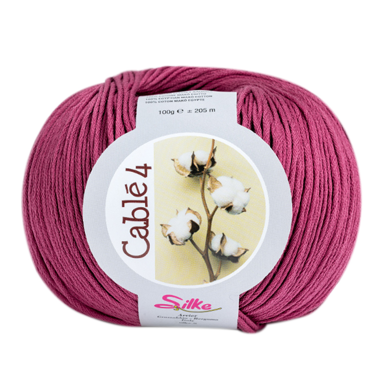 silke cablé 4 - raspberry (975) - 100gr (205mt) | 1pc