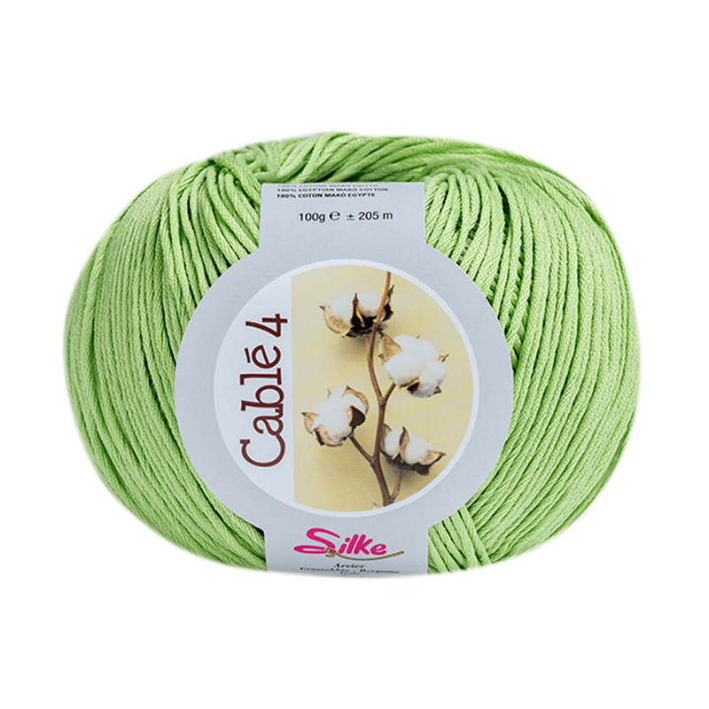 silke cablé 4 - lime (576) - 100gr (205mt) | 1pc