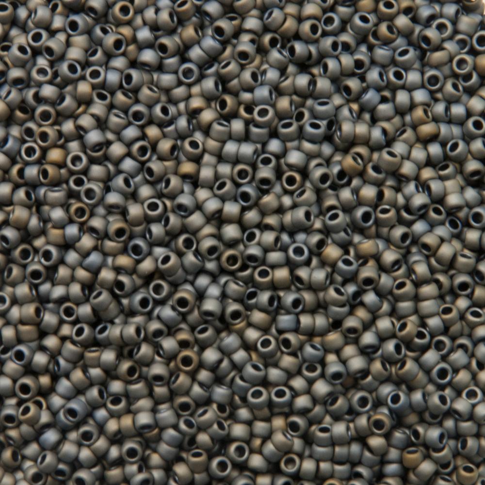 rocaille toho seed beads 15/0 - matte color iris grey (613) | 10gr