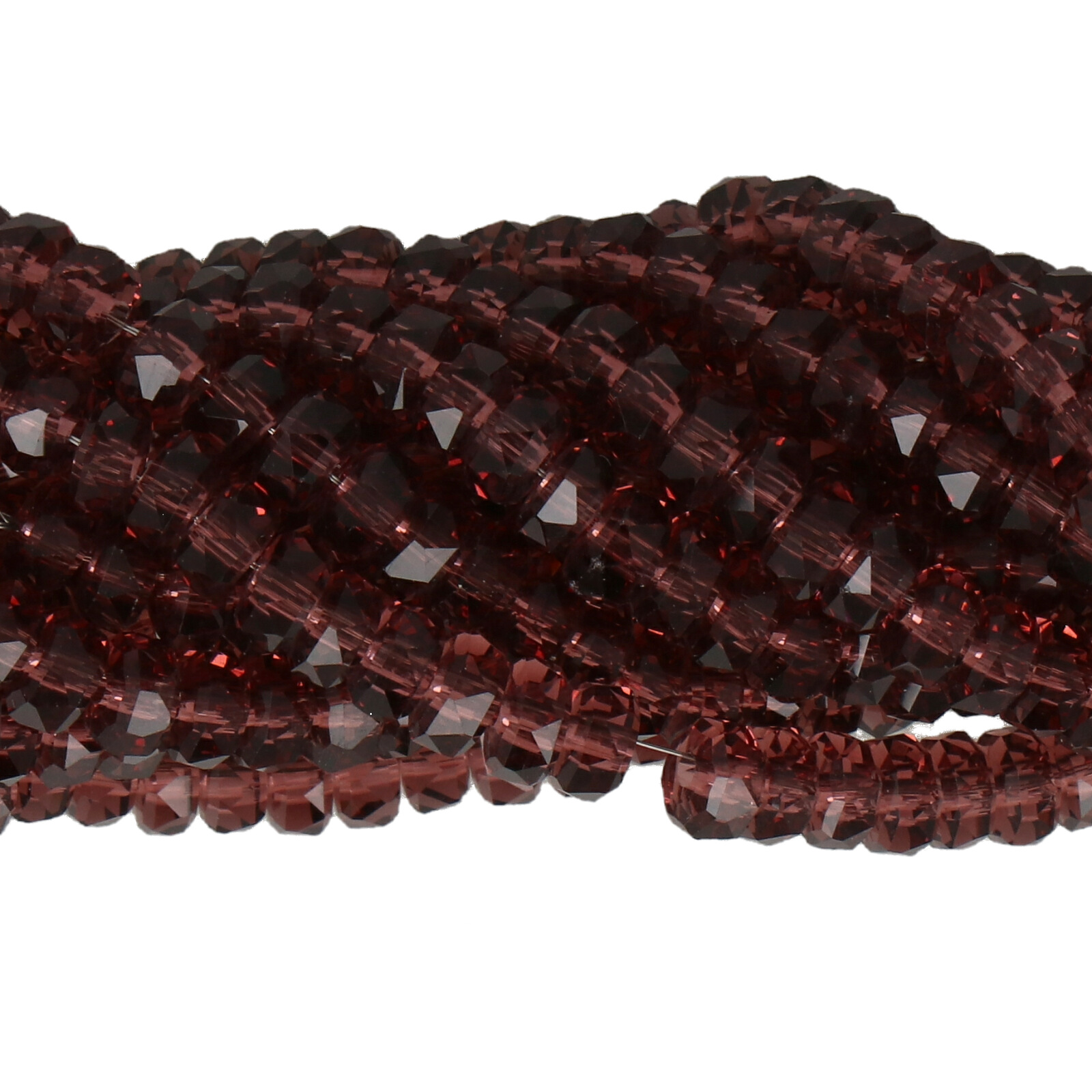 chinese glasperlen facettiertes heishi amethyst 4x2,5mm | 1-strang