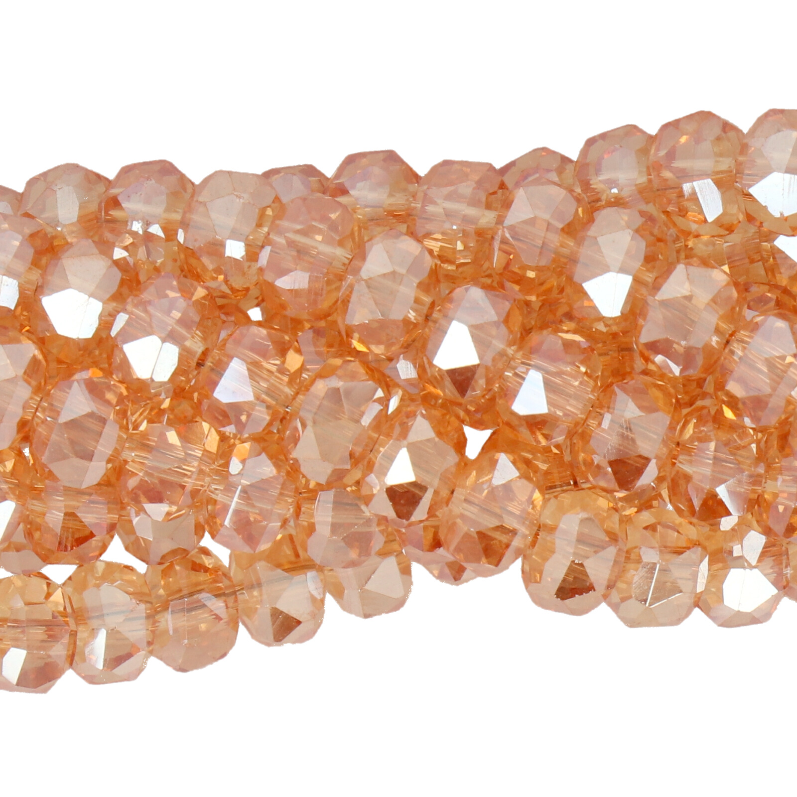 chinese glasperlen facettiertes heishi topaz 6x4,5mm | 1-strang
