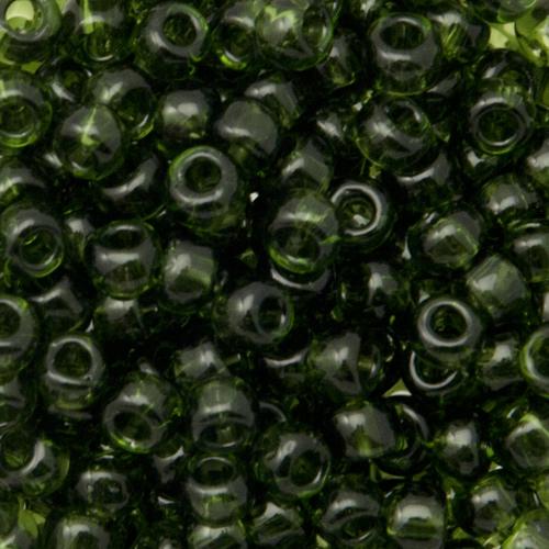 rocaille toho seed beads 6/0 - transparent olivine (940) | 10gr