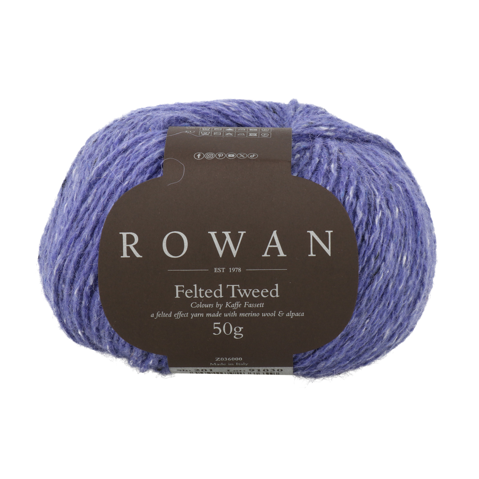 felted tweed rowan - iris (201) - 50gr (175mt) | 1pc