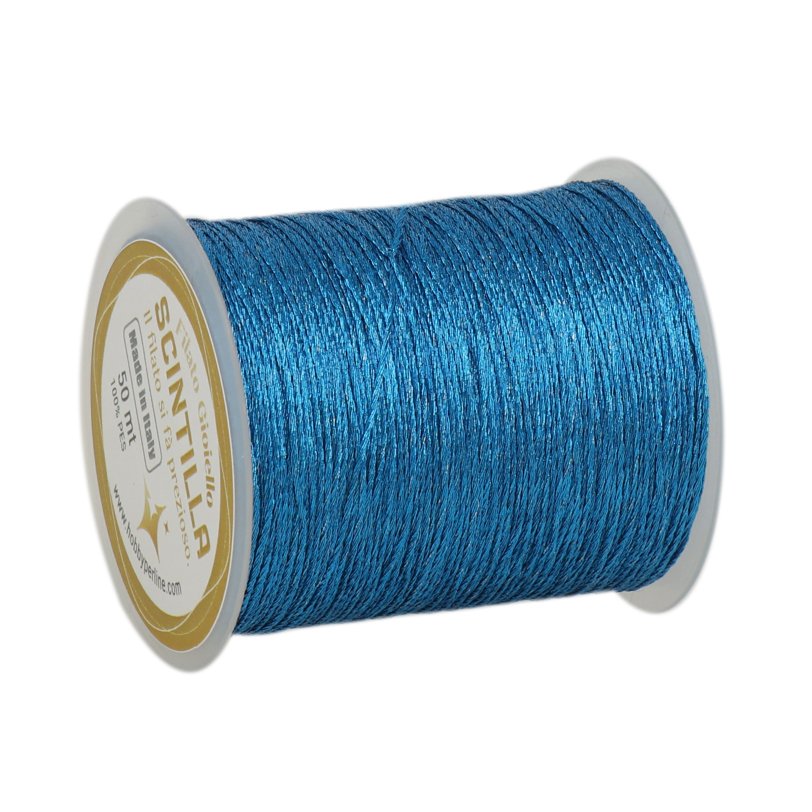 crochet jewel thread scintilla grandé - blu royal - 50mt | 1pc