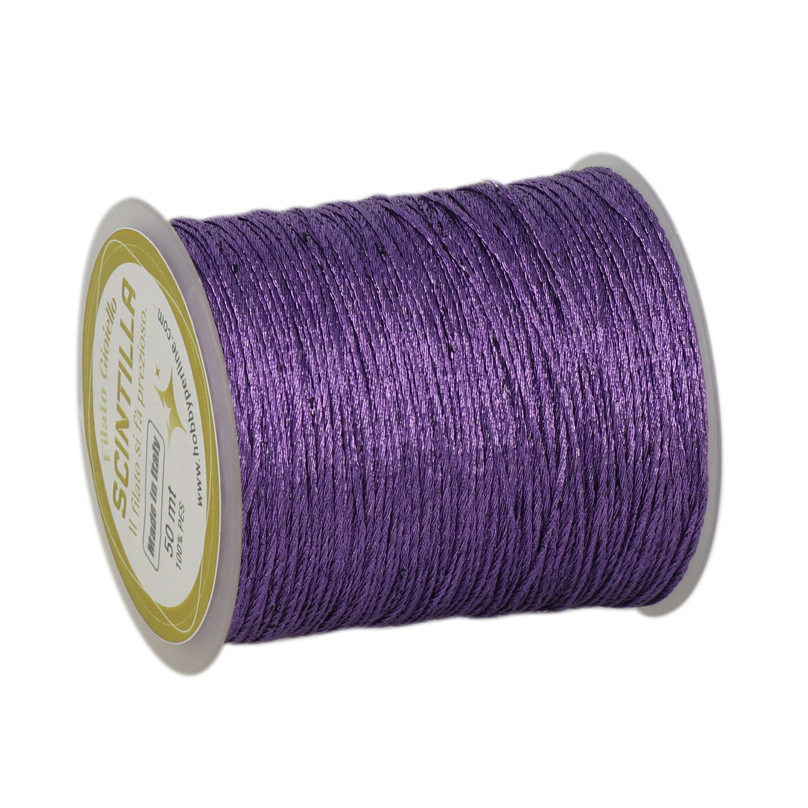 crochet jewel thread scintilla grandé - lavender - 50mt | 1pc