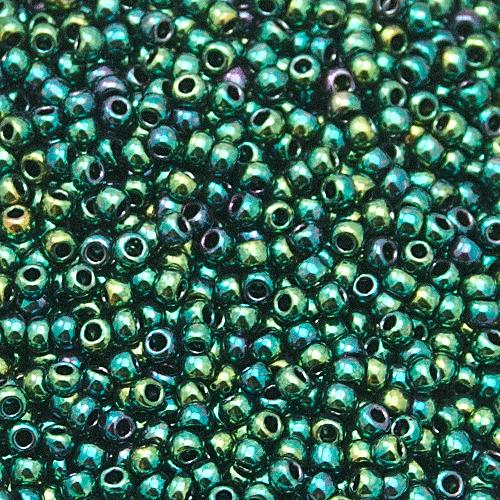 saatperlen toho 11/0 higher metallic june bug (506) | 10gr