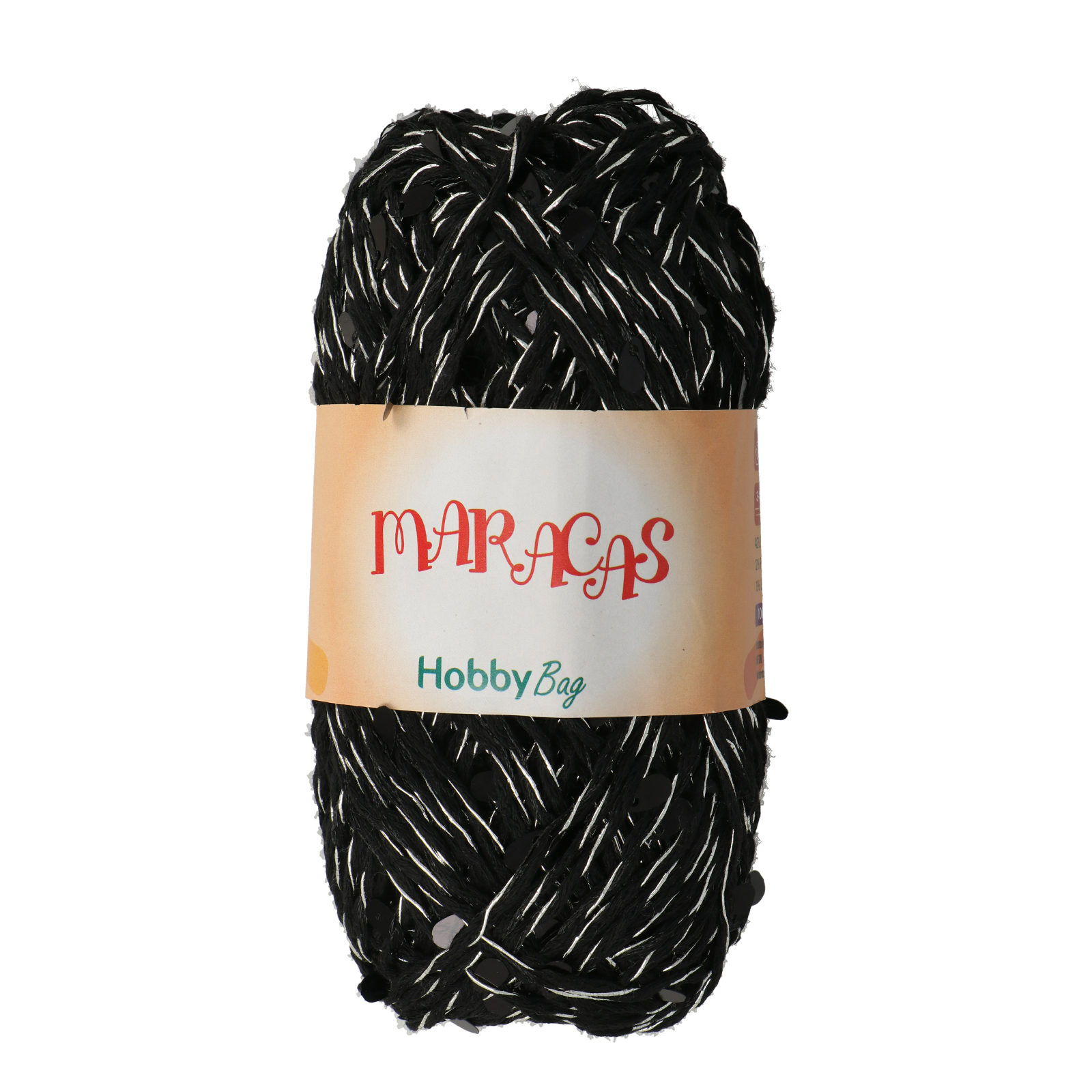 maracas hobbybag - black (28) - 100gr (95mt) | 1pc