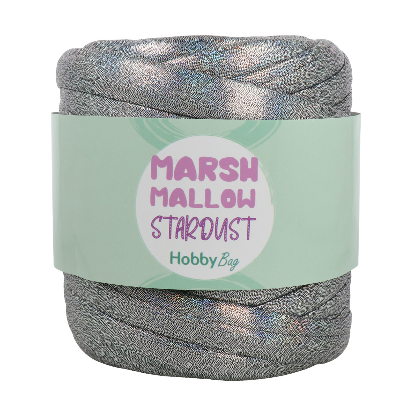 hobbybag marshmallow stardust - black - 500gr (31mt) | 1pc